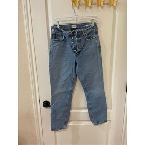 Citizens of Humanity Charlotte cropped jeans button fly size 28